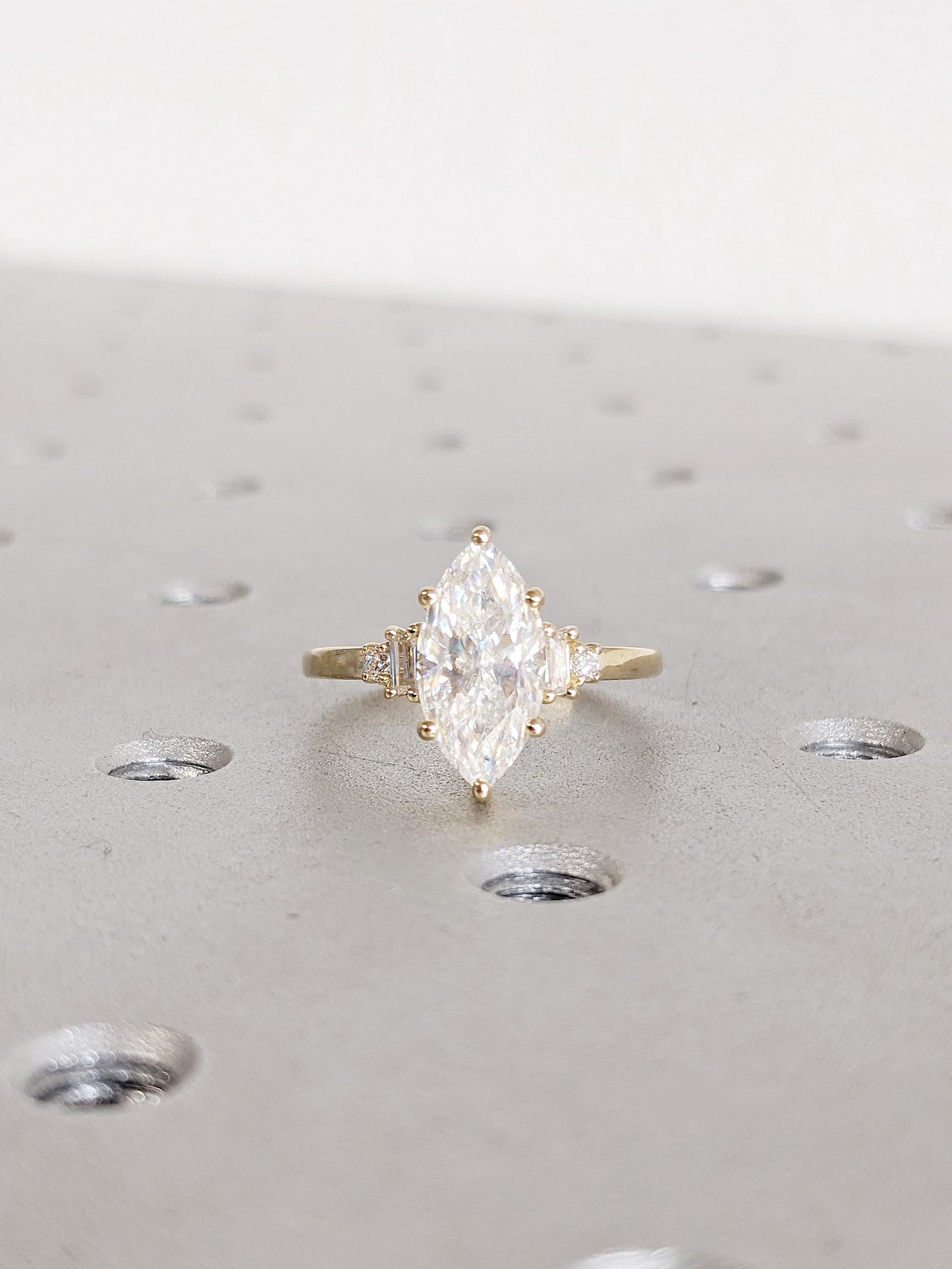 1.2 CT Round Solitaire Moissanite Engagement Ring