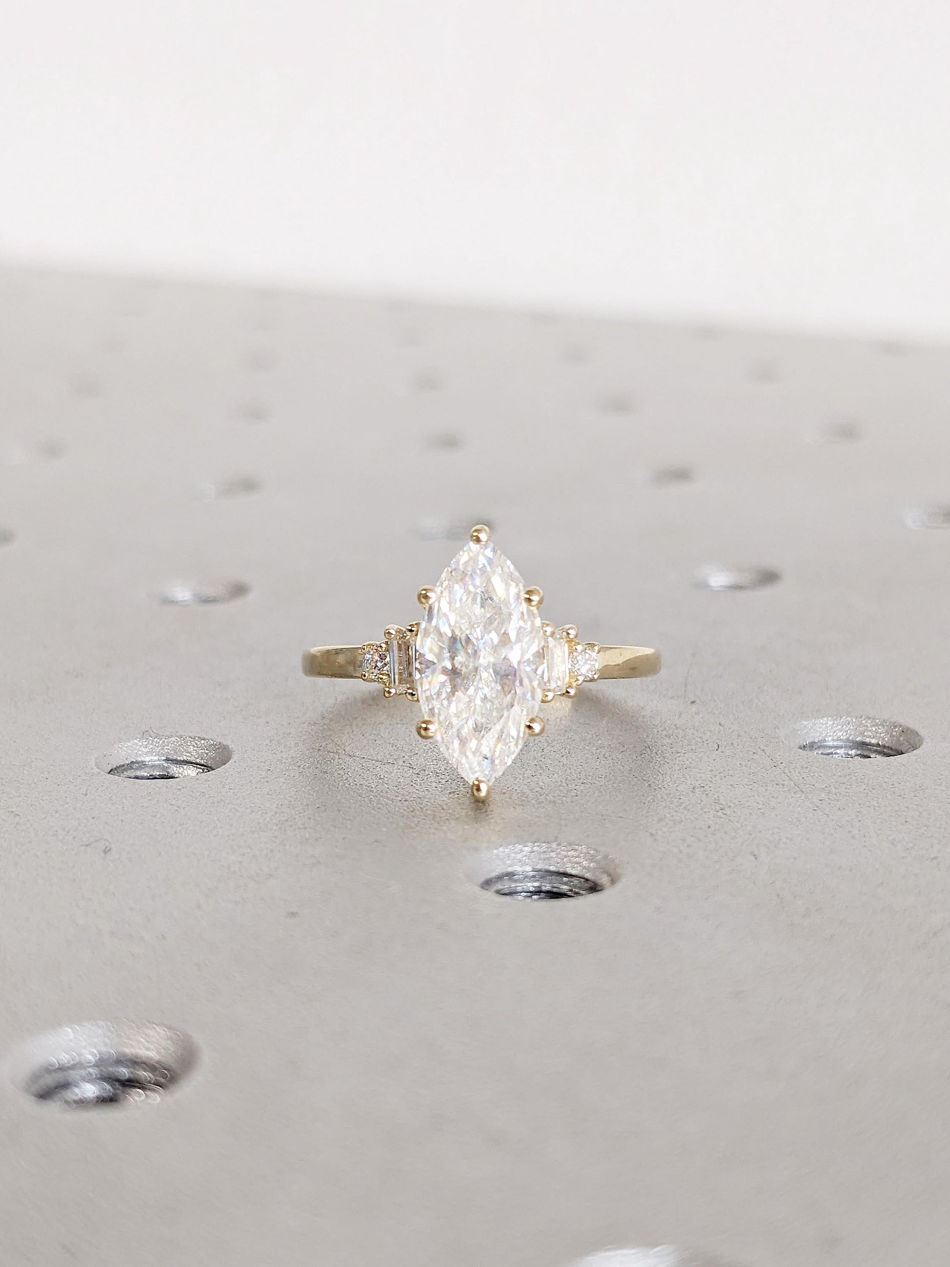 1.2 CT Round Solitaire Moissanite Engagement Ring