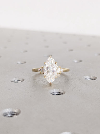 1.2 CT Round Solitaire Moissanite Engagement Ring
