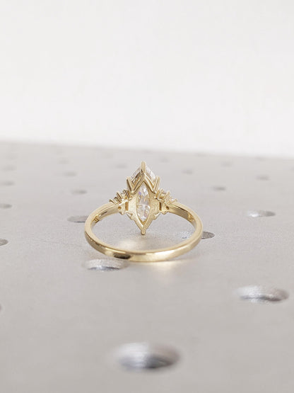 1.2 CT Round Solitaire Moissanite Engagement Ring