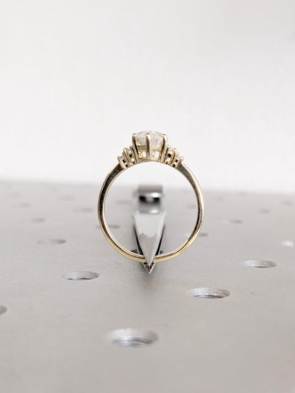 1.2 CT Round Solitaire Moissanite Engagement Ring