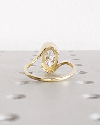 1.2 CT Round Solitaire Moissanite Engagement Ring