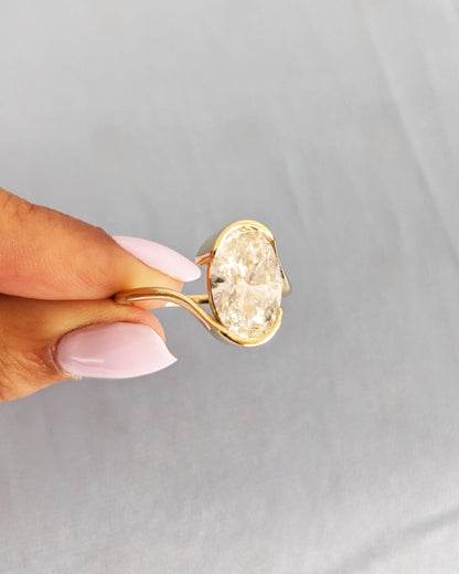 1.2 CT Round Solitaire Moissanite Engagement Ring