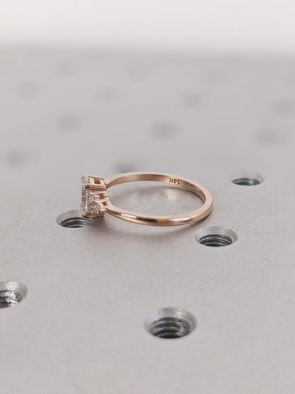 1.2 CT Round Solitaire Moissanite Engagement Ring