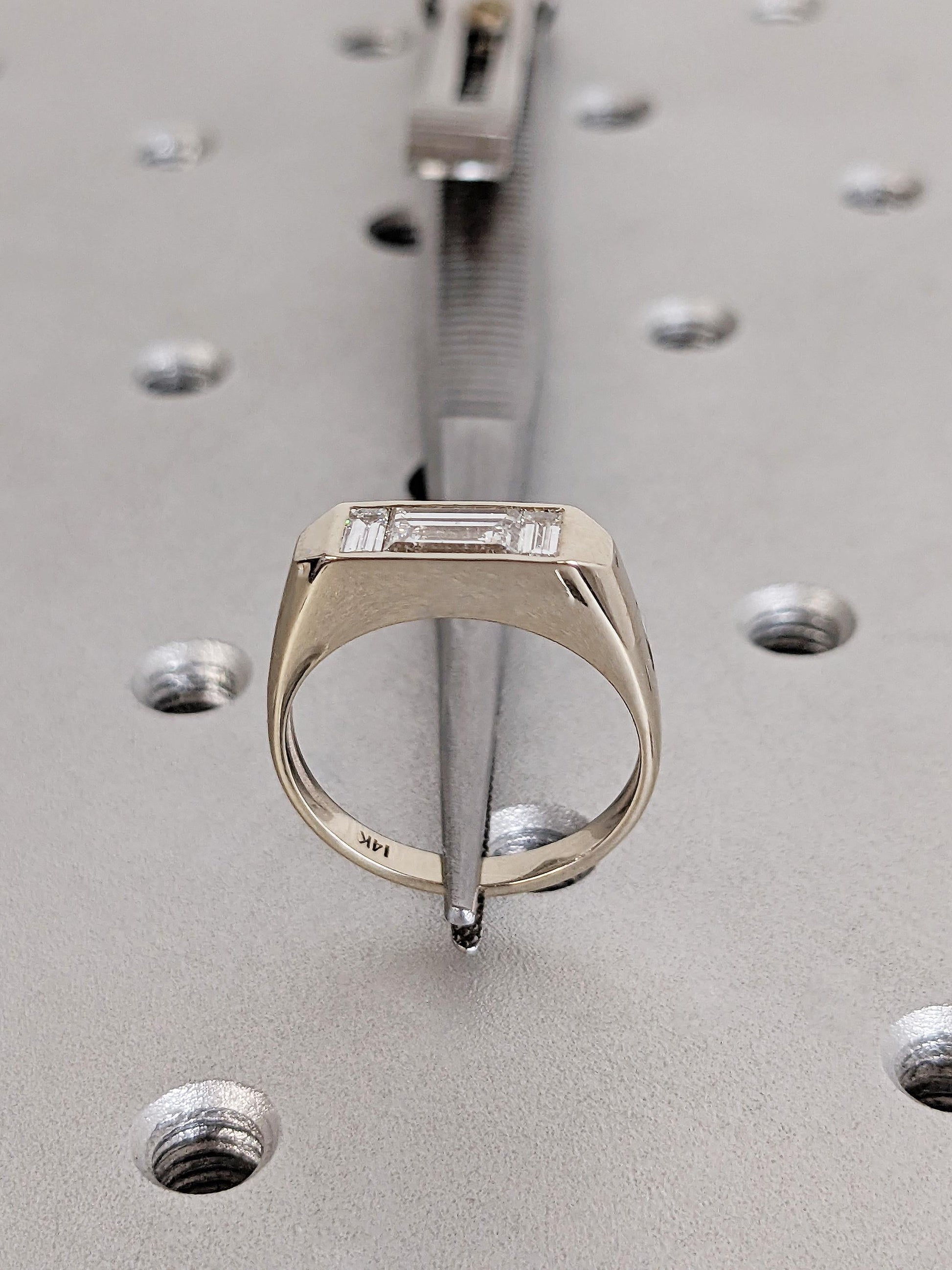 1.2 CT Round Solitaire Moissanite Engagement Ring