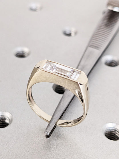 1.2 CT Round Solitaire Moissanite Engagement Ring