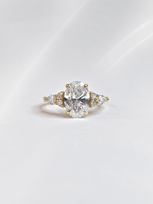 1.2 CT Round Solitaire Moissanite Engagement Ring