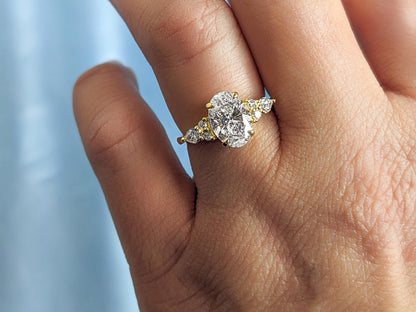 1.2 CT Round Solitaire Moissanite Engagement Ring