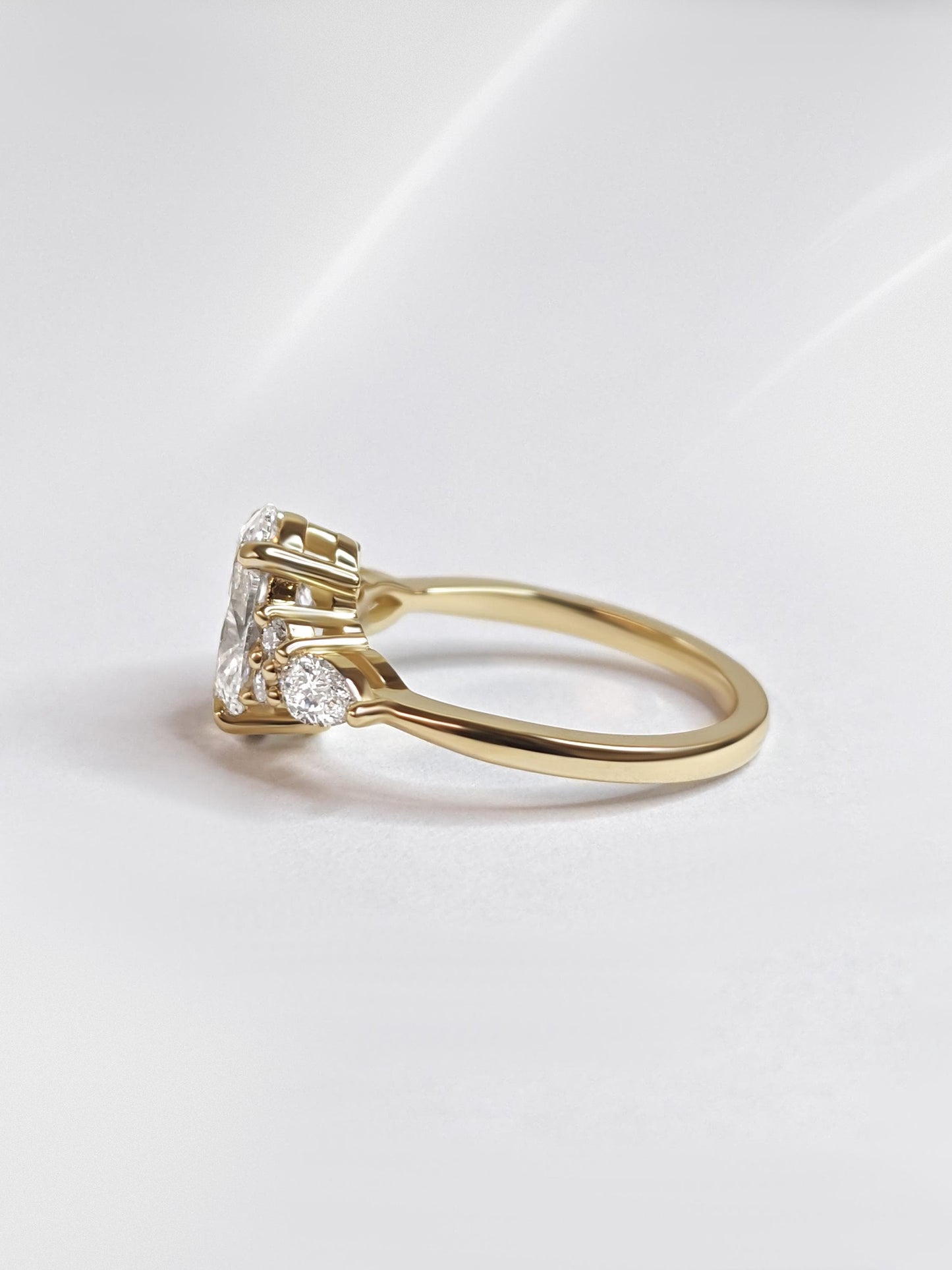 1.2 CT Round Solitaire Moissanite Engagement Ring