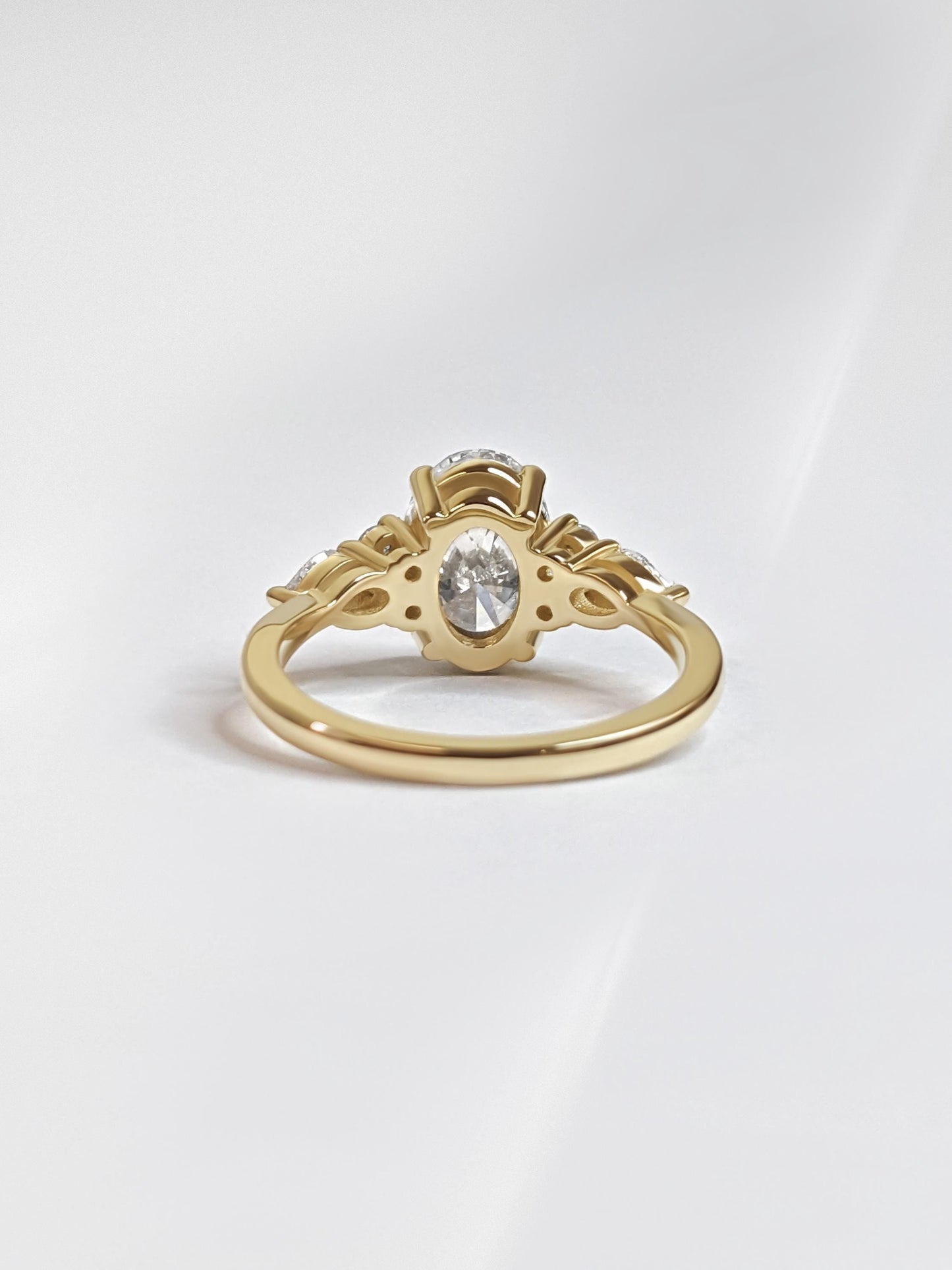 1.2 CT Round Solitaire Moissanite Engagement Ring