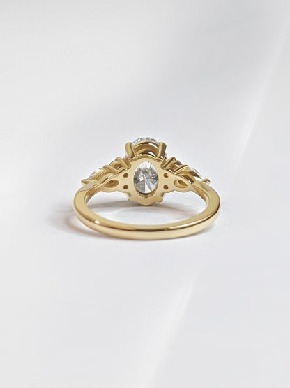 1.2 CT Round Solitaire Moissanite Engagement Ring