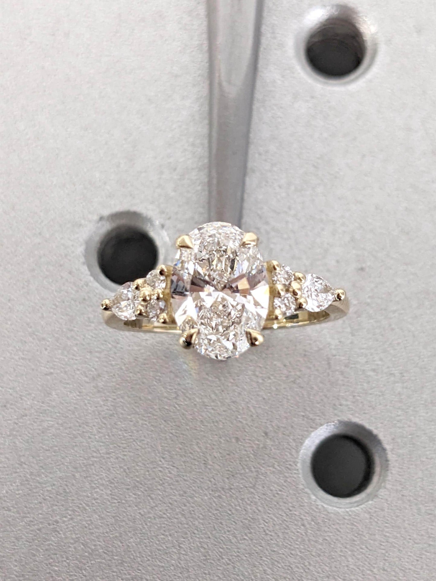 1.2 CT Round Solitaire Moissanite Engagement Ring