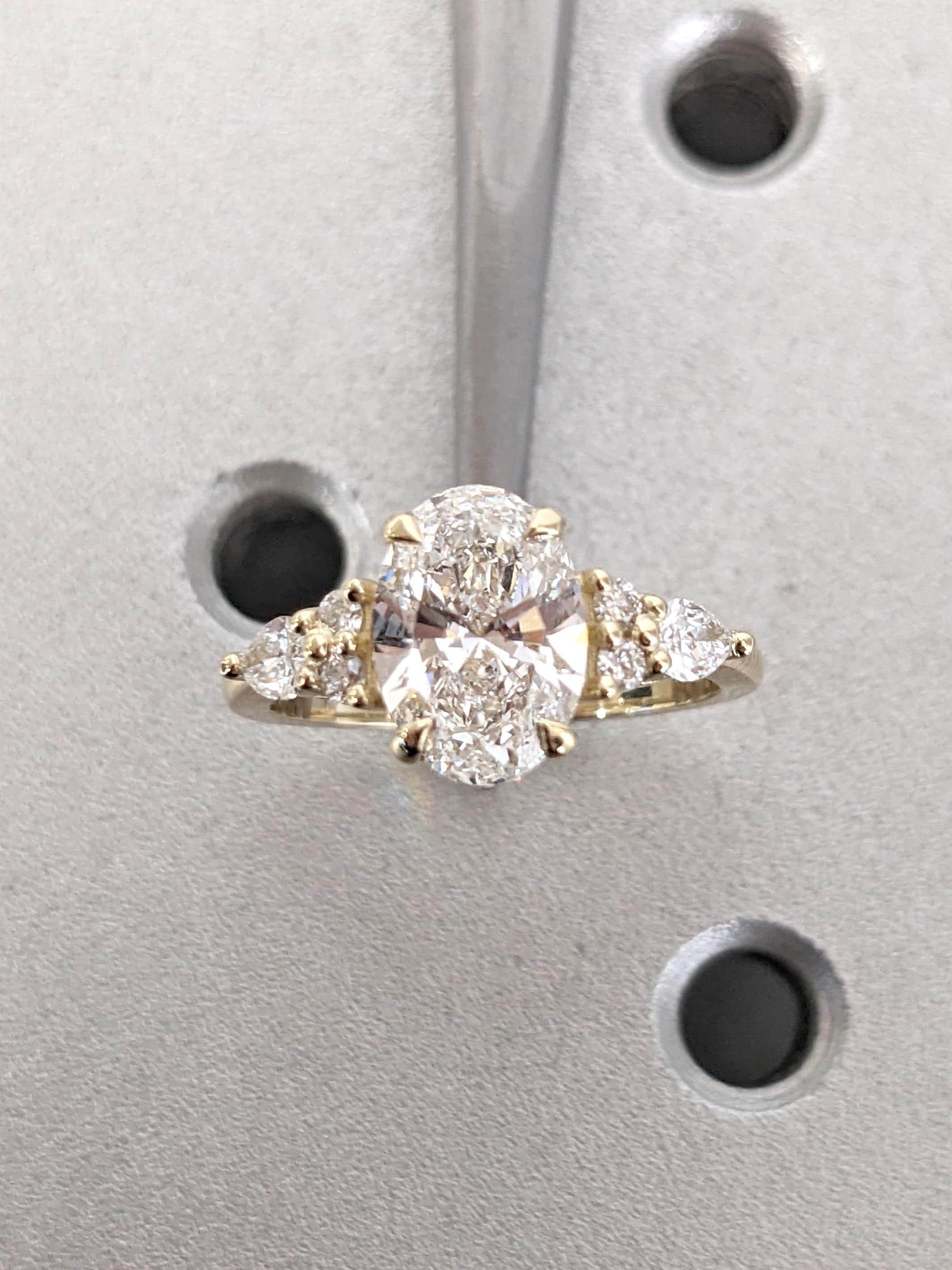 1.2 CT Round Solitaire Moissanite Engagement Ring