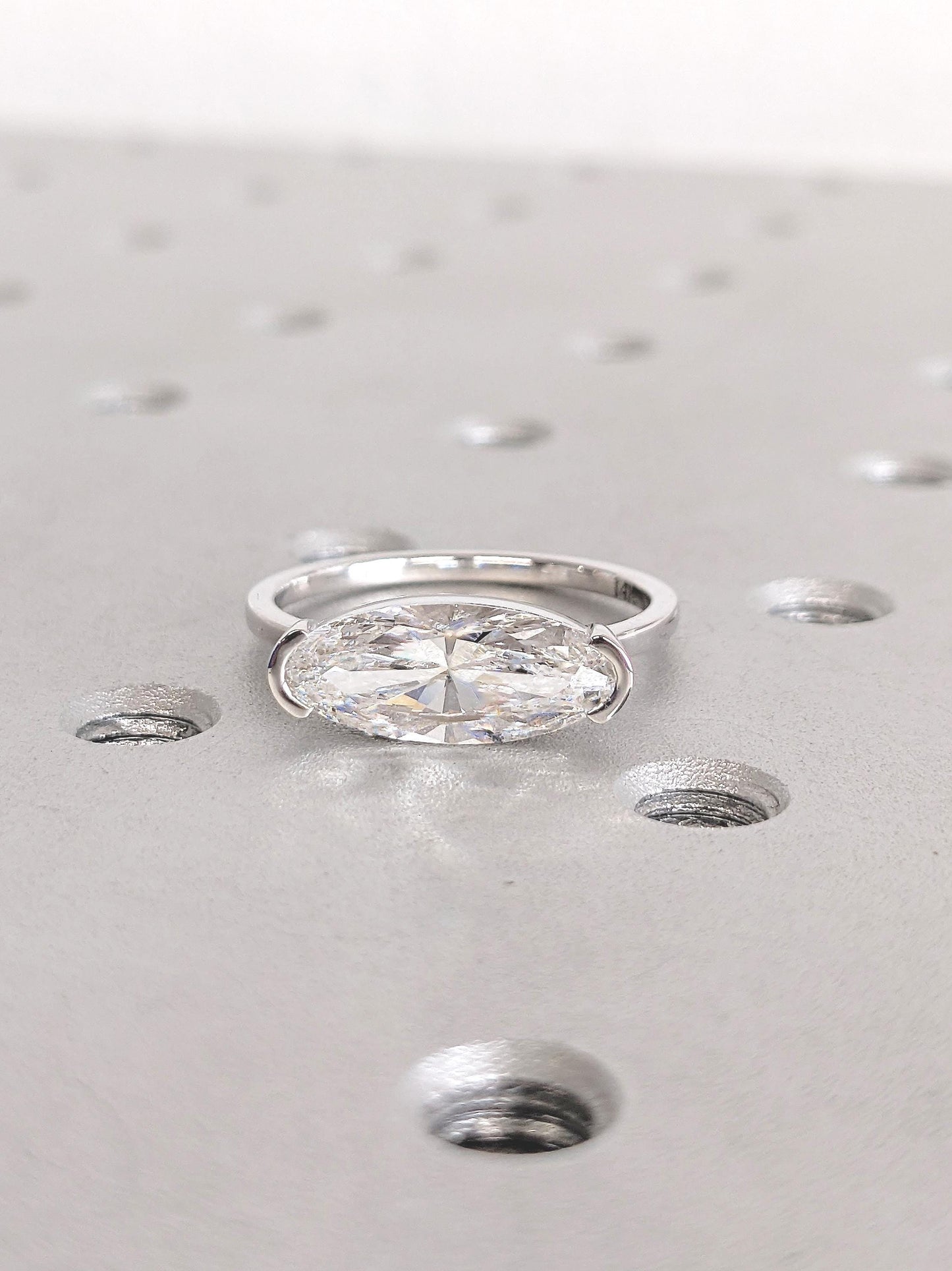 1.2 CT Round Solitaire Moissanite Engagement Ring