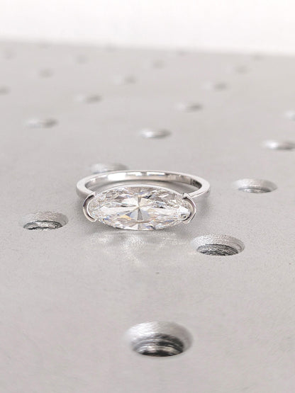 1.2 CT Round Solitaire Moissanite Engagement Ring
