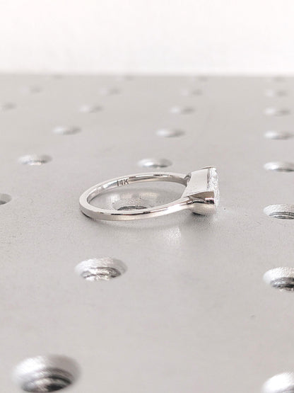 1.2 CT Round Solitaire Moissanite Engagement Ring