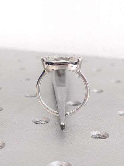 1.2 CT Round Solitaire Moissanite Engagement Ring