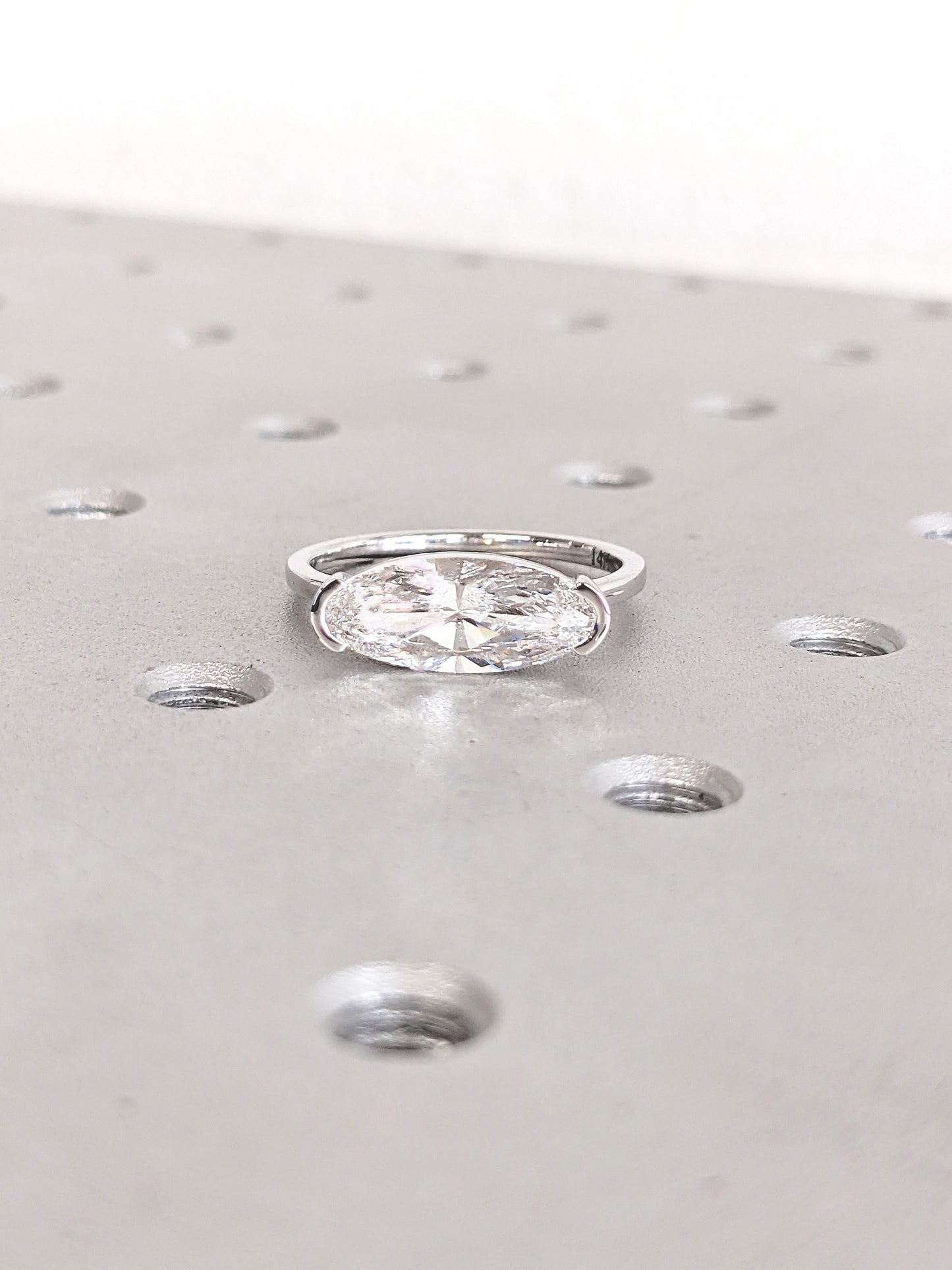 1.2 CT Round Solitaire Moissanite Engagement Ring