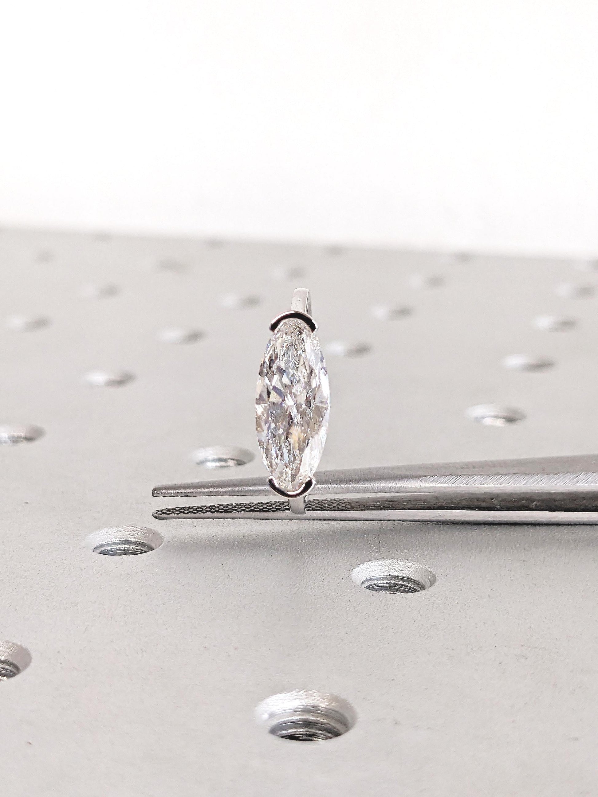 1.2 CT Round Solitaire Moissanite Engagement Ring