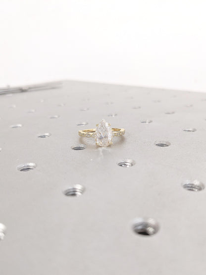 1.2 CT Round Solitaire Moissanite Engagement Ring