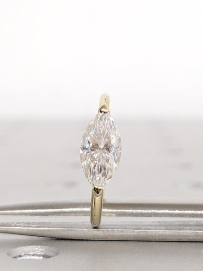 1.2 CT Round Solitaire Moissanite Engagement Ring
