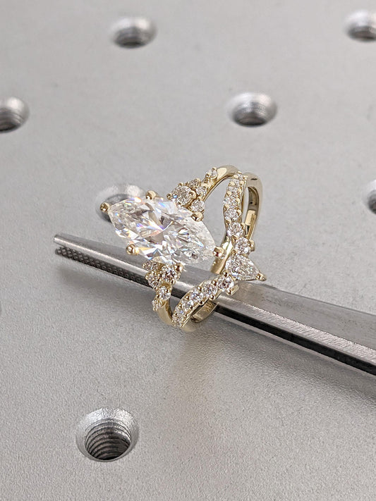1.2 CT Round Solitaire Moissanite Engagement Ring