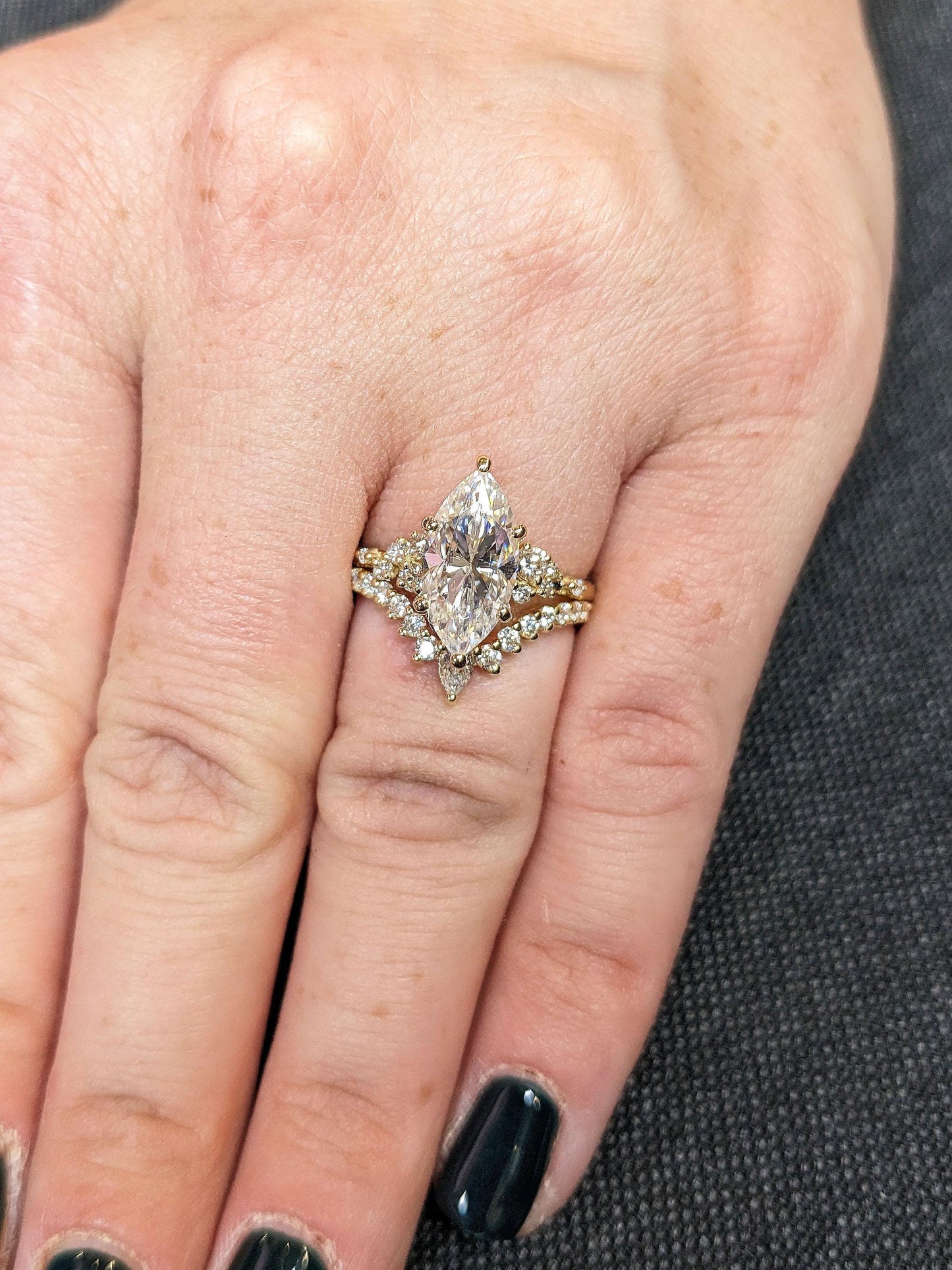 1.2 CT Round Solitaire Moissanite Engagement Ring