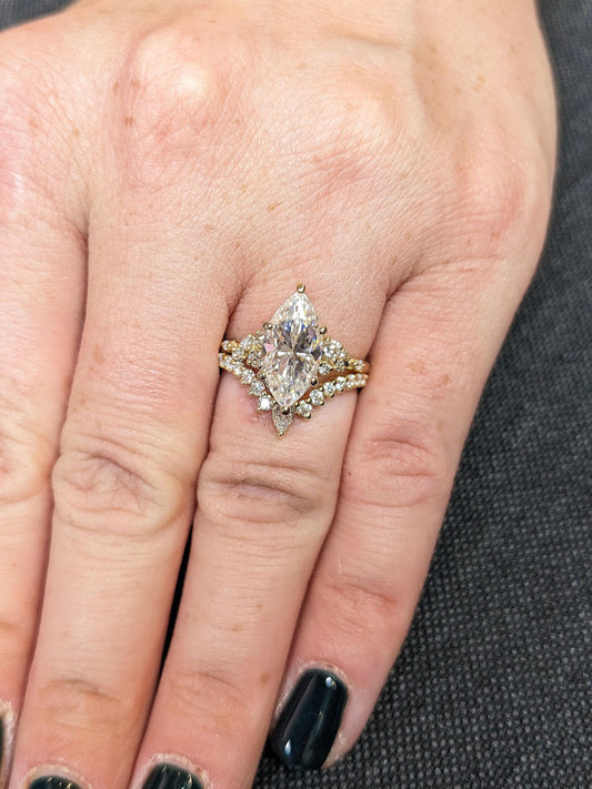 1.2 CT Round Solitaire Moissanite Engagement Ring