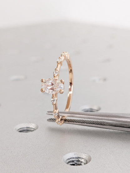 1.2 CT Round Solitaire Moissanite Engagement Ring