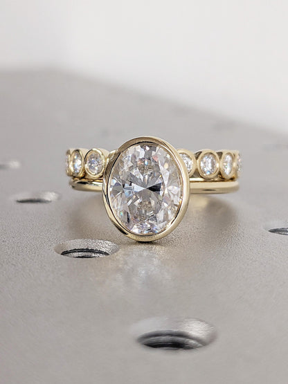 1.2 CT Round Solitaire Moissanite Engagement Ring
