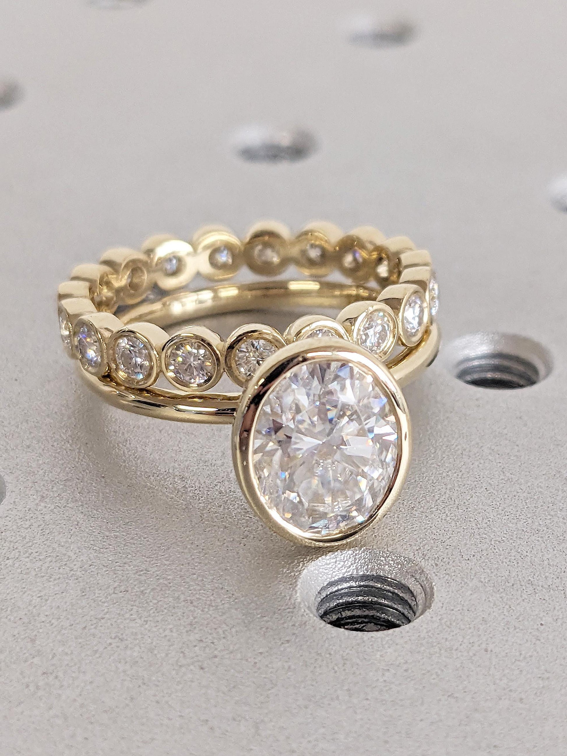 1.2 CT Round Solitaire Moissanite Engagement Ring