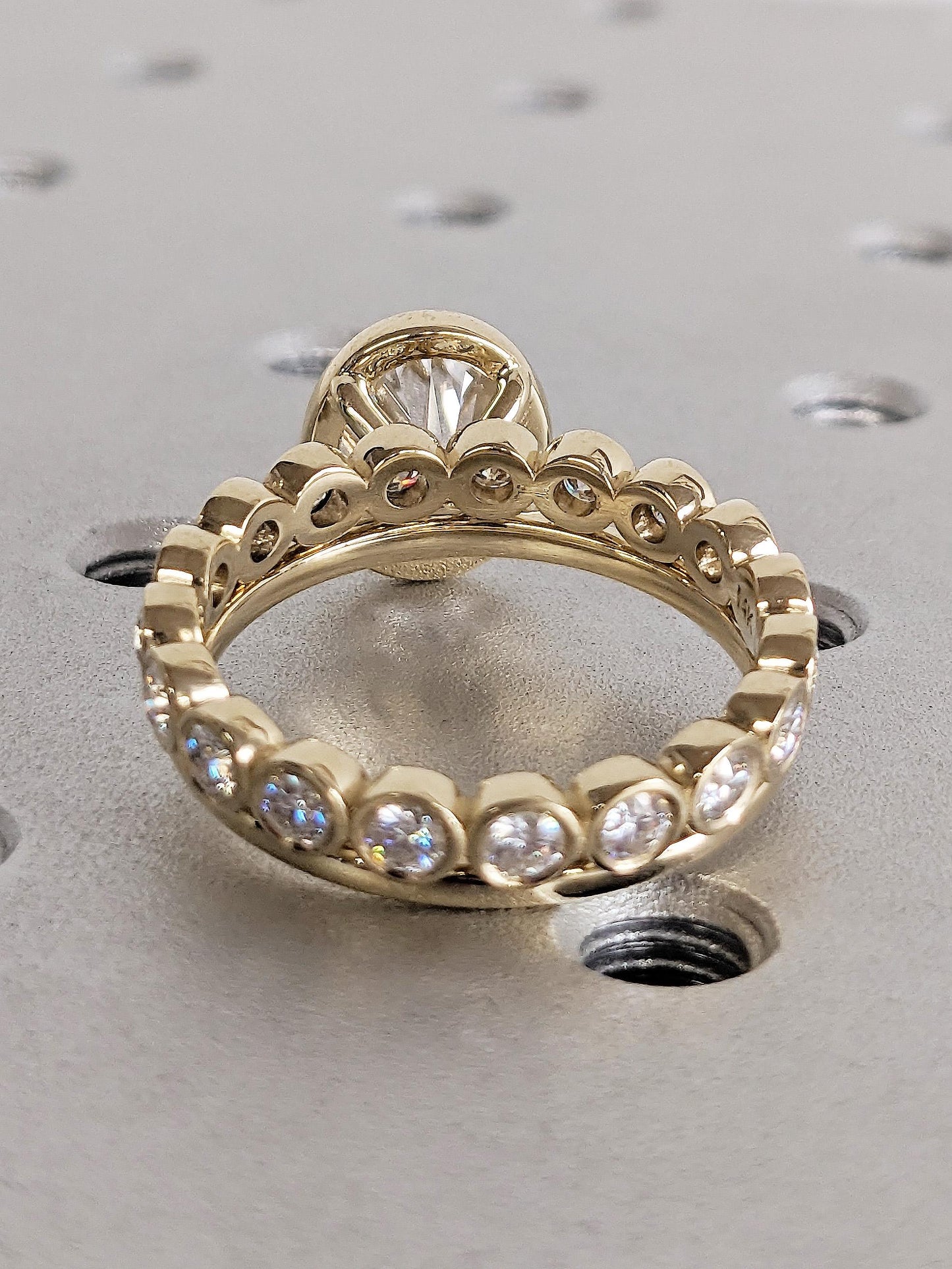 1.2 CT Round Solitaire Moissanite Engagement Ring