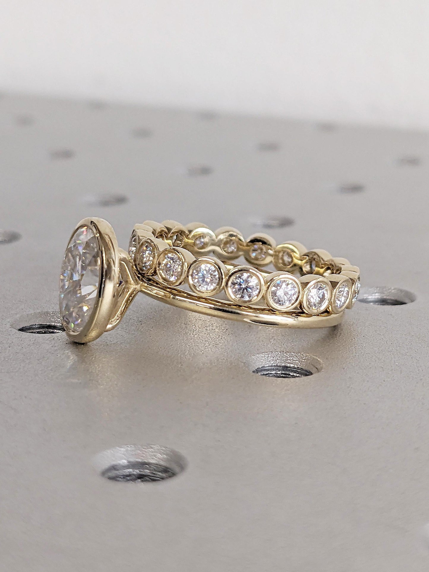 1.2 CT Round Solitaire Moissanite Engagement Ring