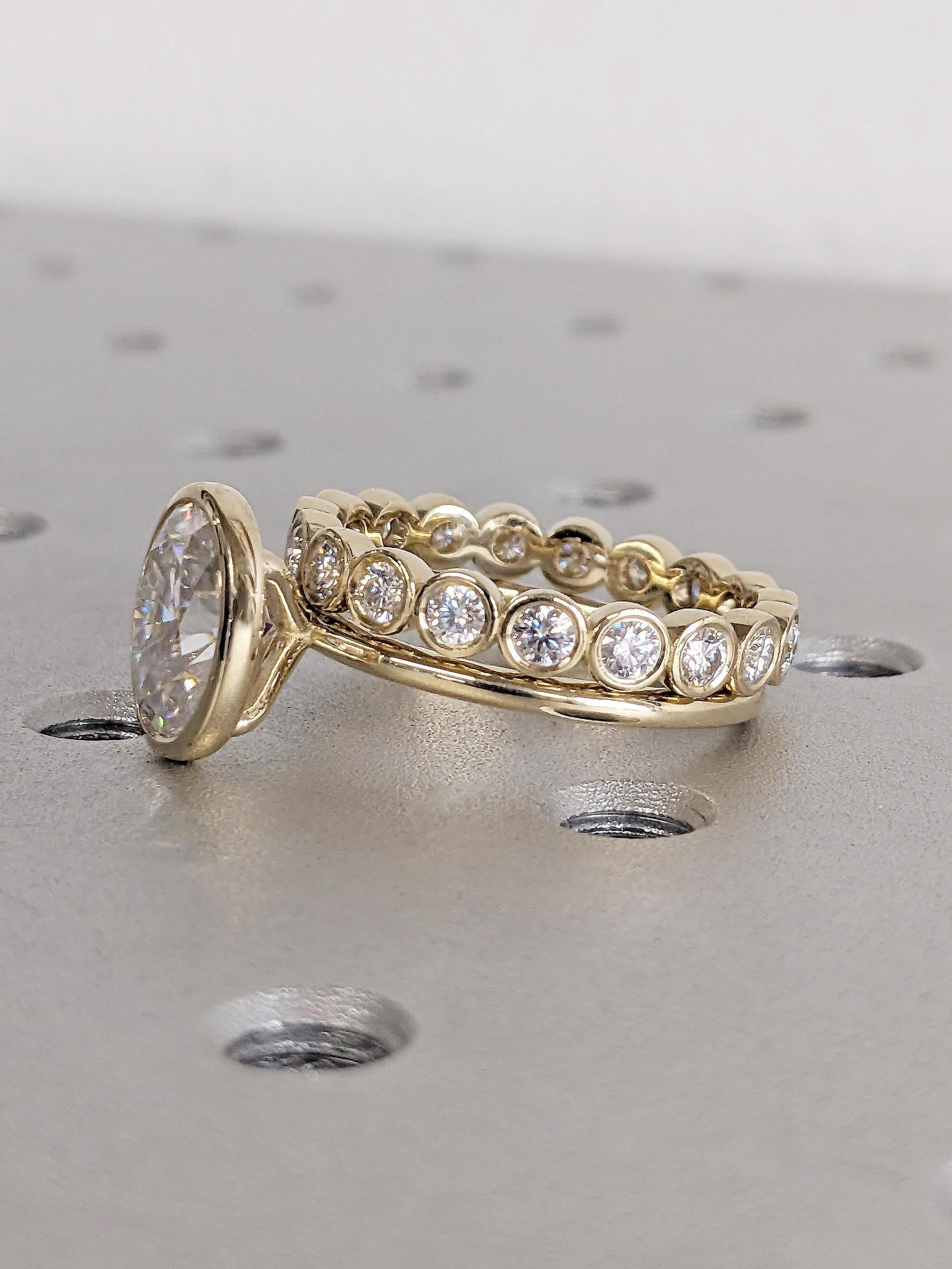 1.2 CT Round Solitaire Moissanite Engagement Ring
