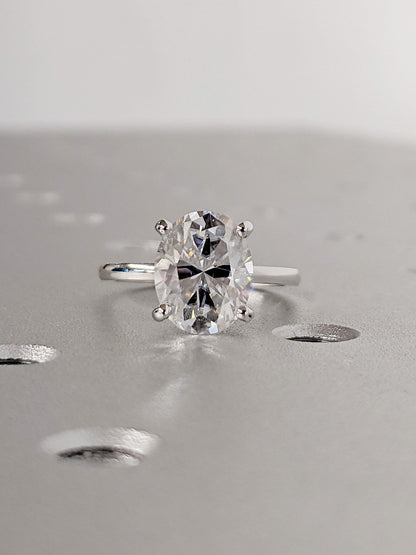 1.2 CT Round Solitaire Moissanite Engagement Ring