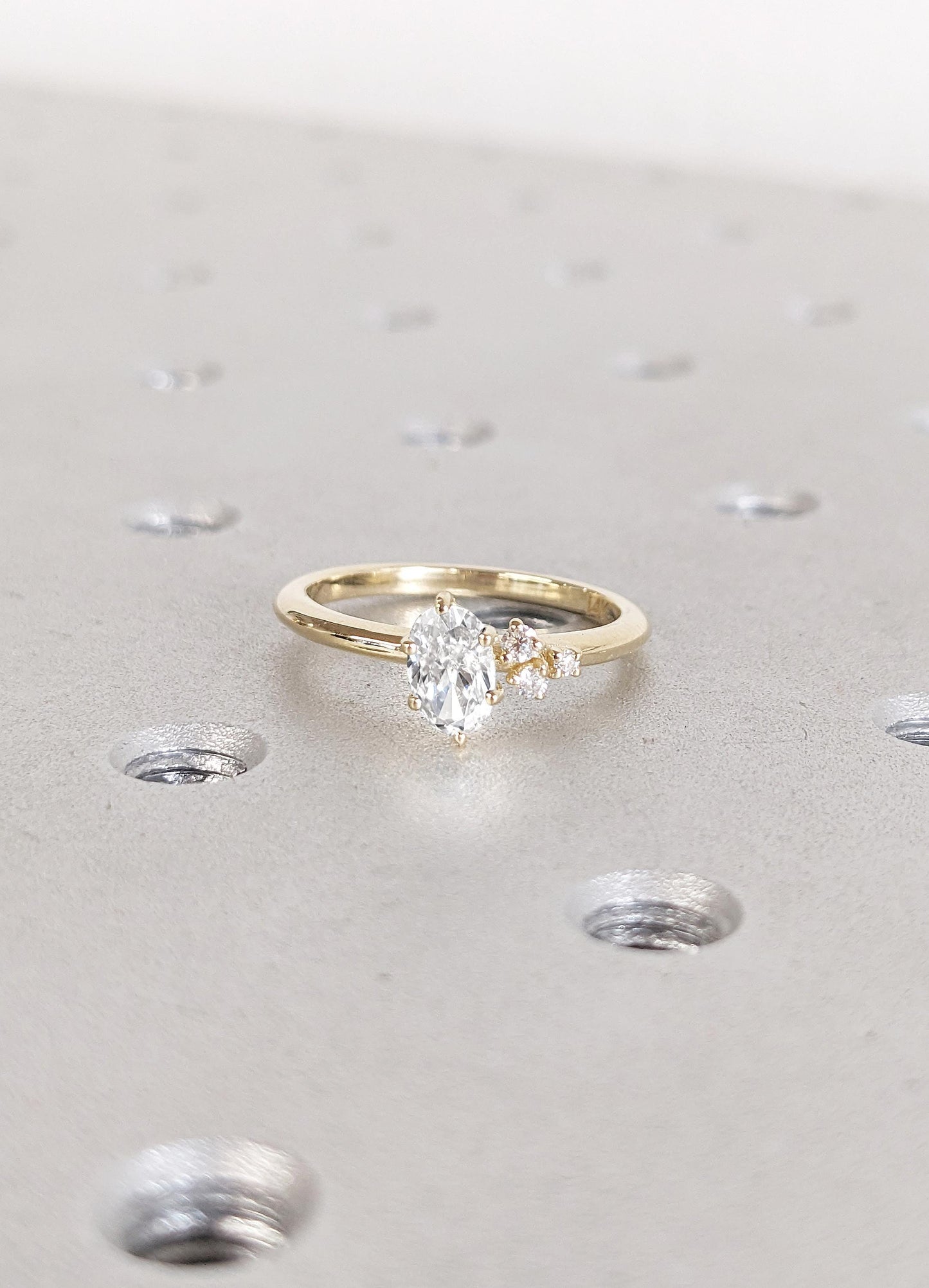 1.2 CT Round Solitaire Moissanite Engagement Ring