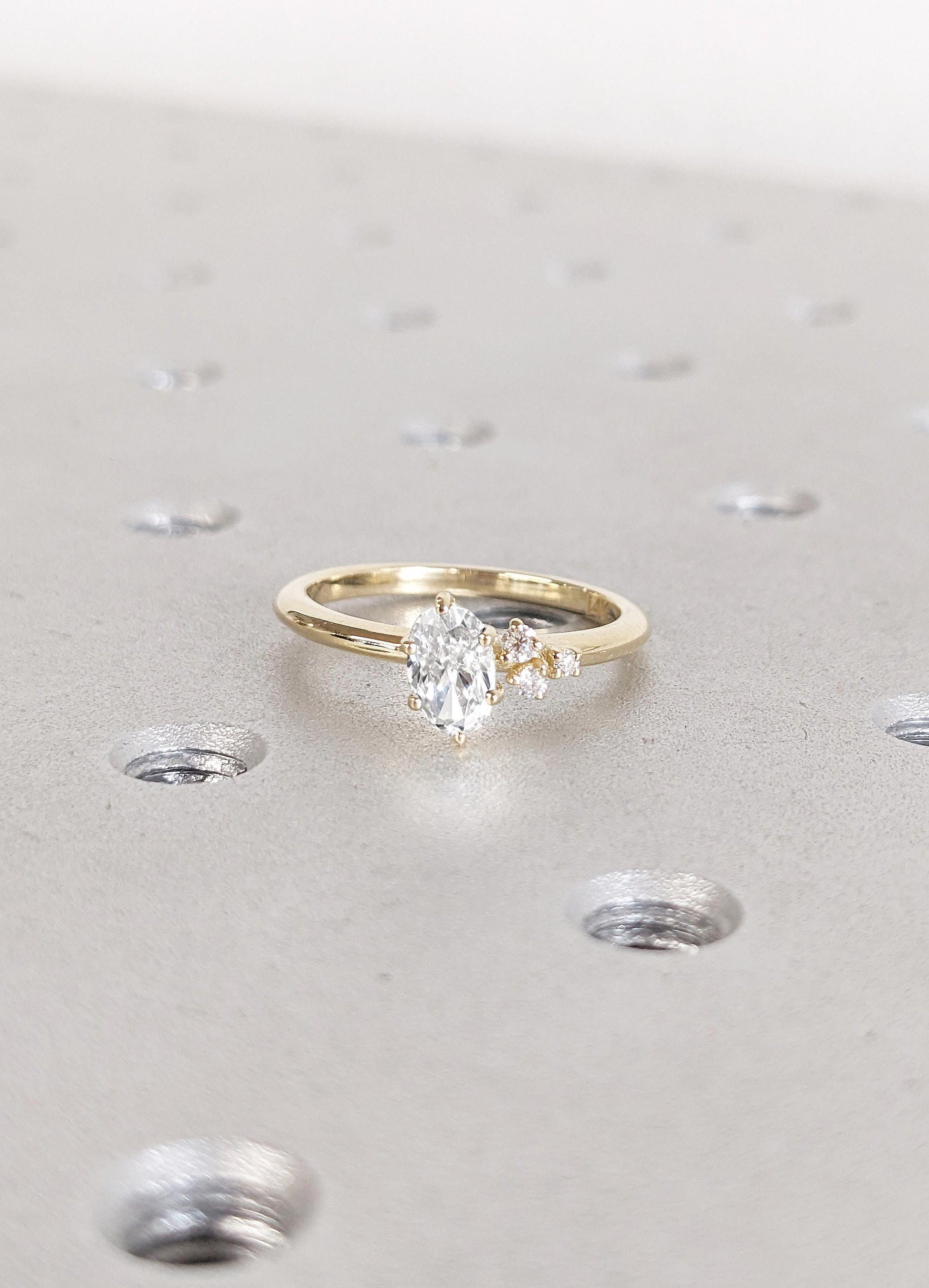 1.2 CT Round Solitaire Moissanite Engagement Ring