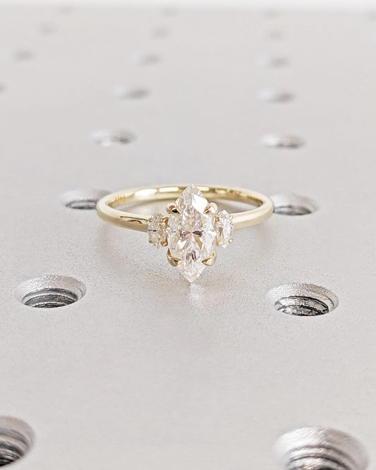 1.2 CT Round Solitaire Moissanite Engagement Ring