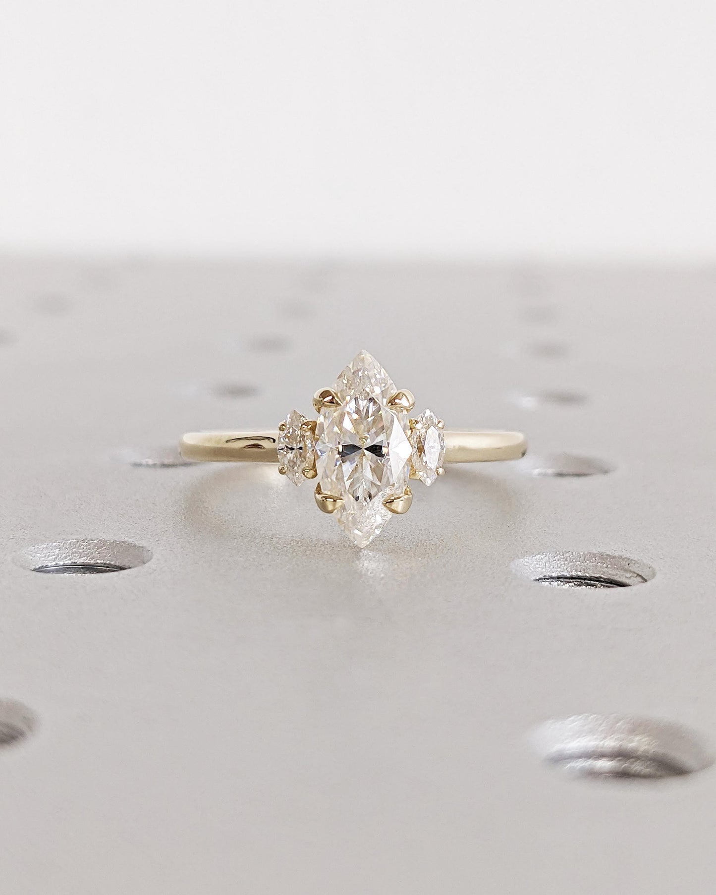 1.2 CT Round Solitaire Moissanite Engagement Ring