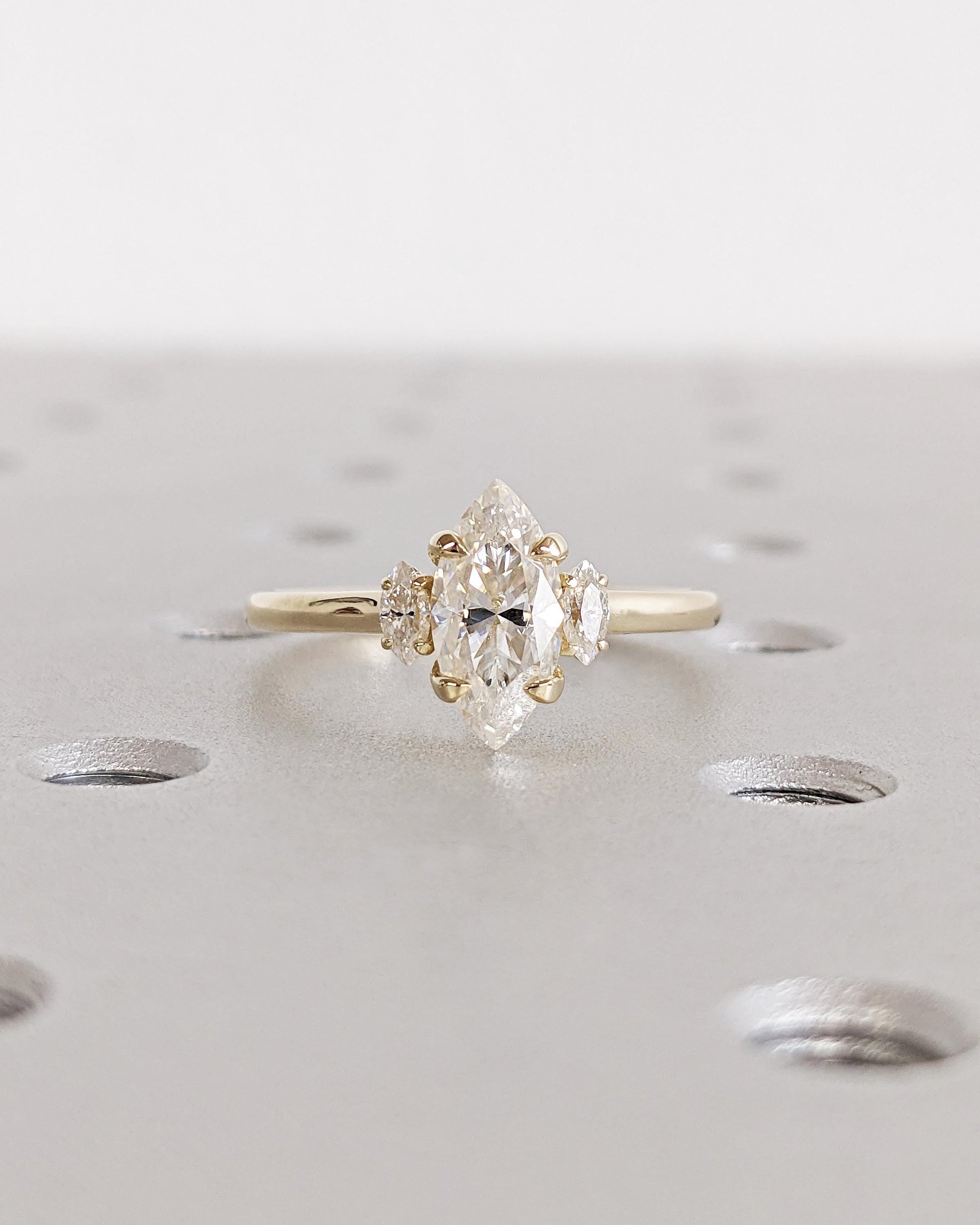1.2 CT Round Solitaire Moissanite Engagement Ring