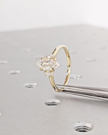 1.2 CT Round Solitaire Moissanite Engagement Ring