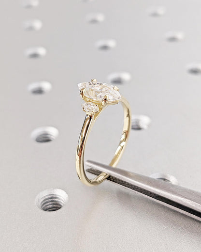 1.2 CT Round Solitaire Moissanite Engagement Ring