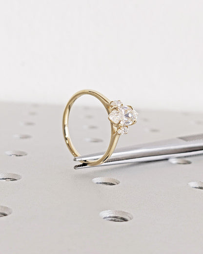 1.2 CT Round Solitaire Moissanite Engagement Ring