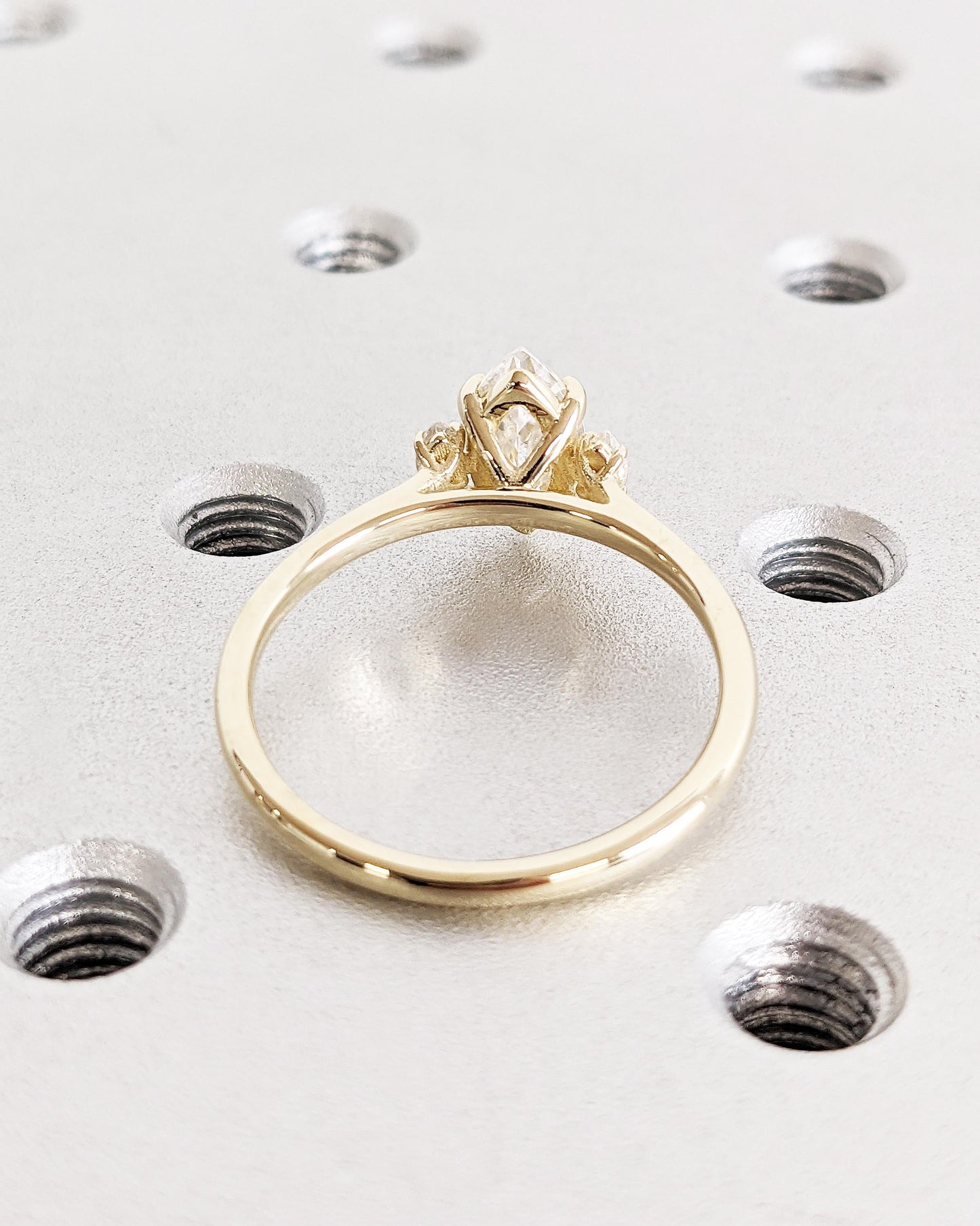 1.2 CT Round Solitaire Moissanite Engagement Ring
