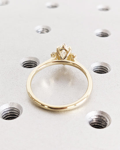 1.2 CT Round Solitaire Moissanite Engagement Ring