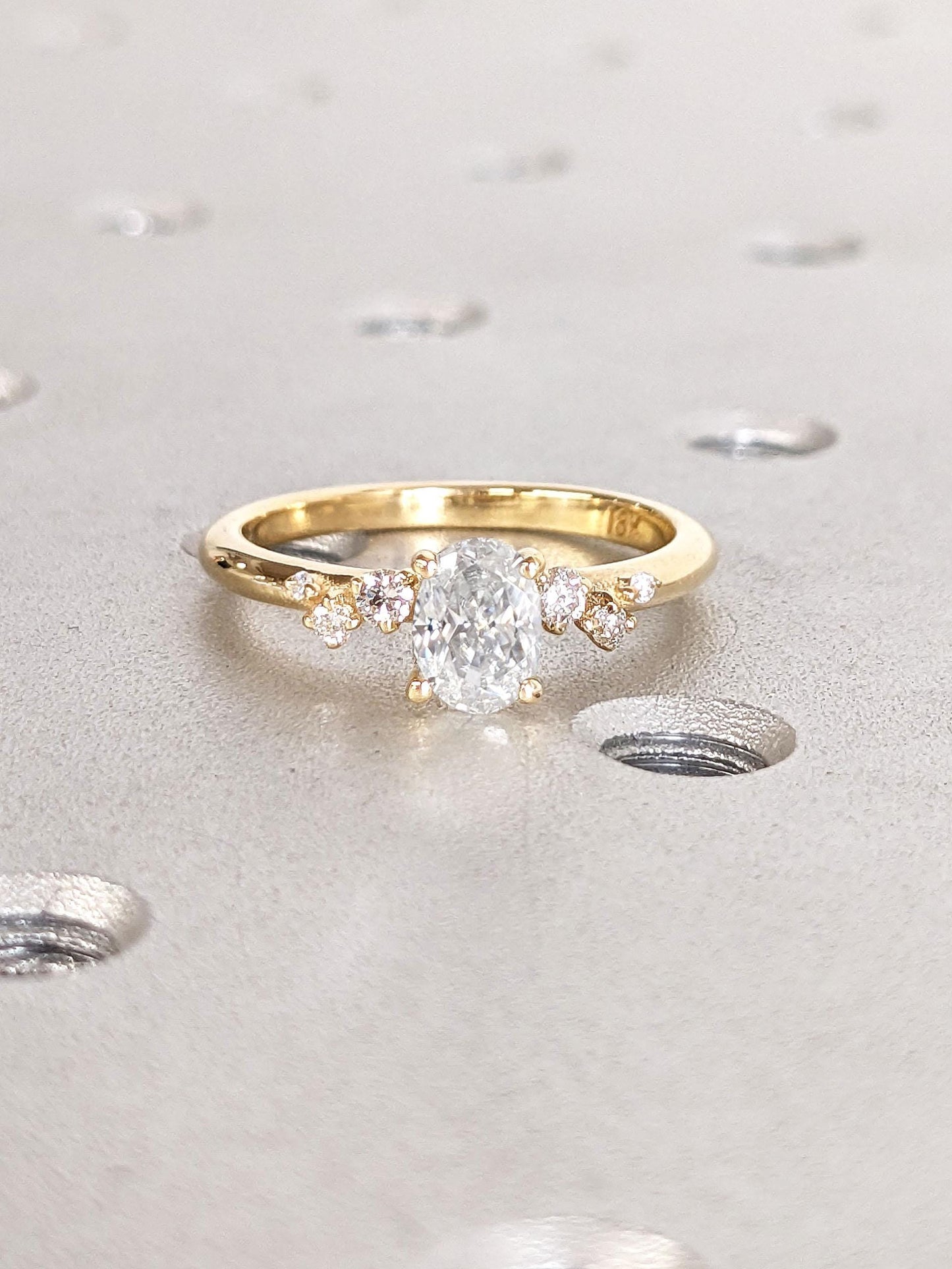 1.2 CT Round Solitaire Moissanite Engagement Ring