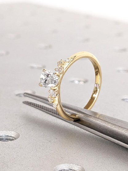 1.2 CT Round Solitaire Moissanite Engagement Ring