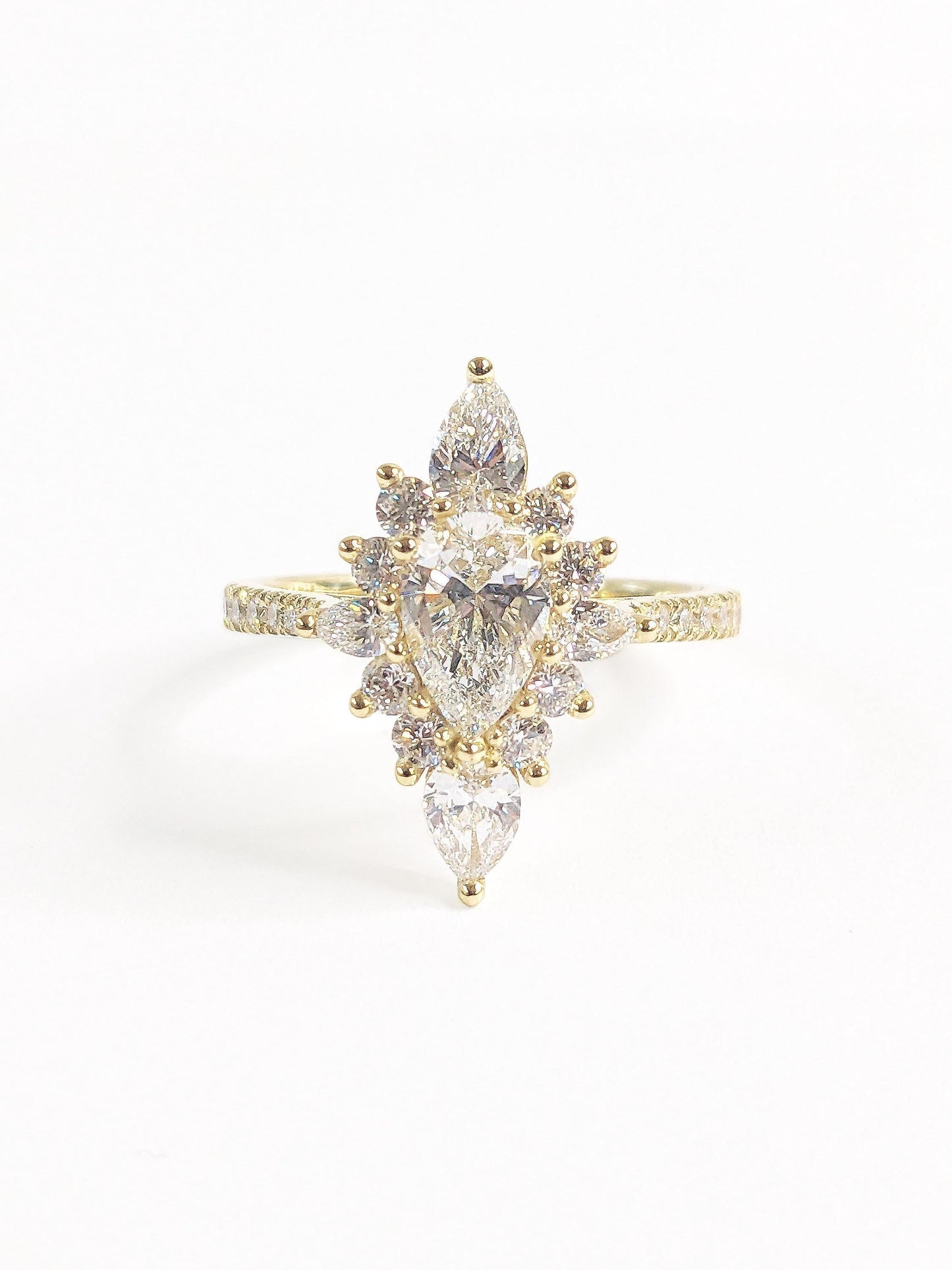 1.2 CT Round Solitaire Moissanite Engagement Ring