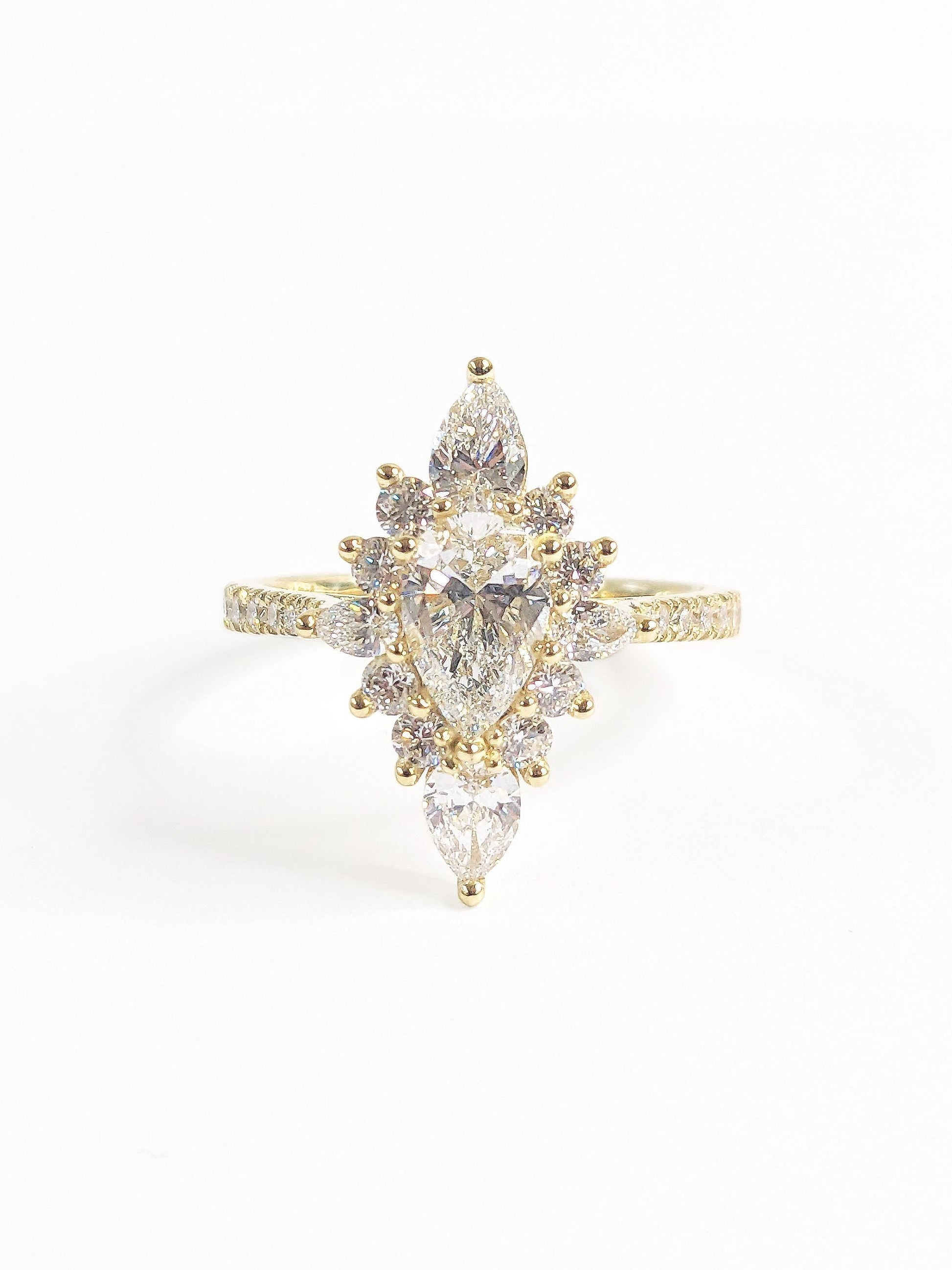 1.2 CT Round Solitaire Moissanite Engagement Ring