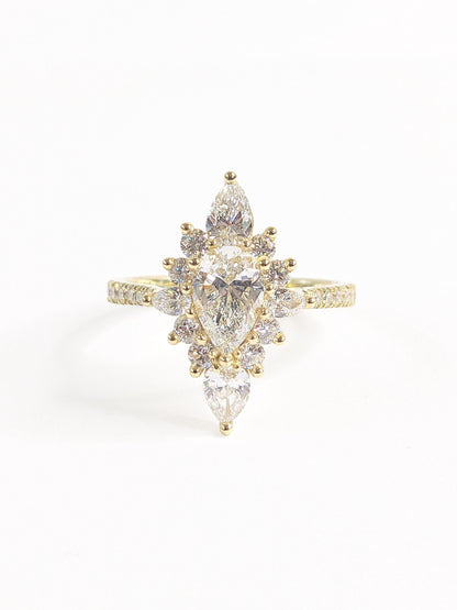 1.2 CT Round Solitaire Moissanite Engagement Ring